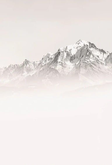 Papier peint matin brumeux Mont Blanc