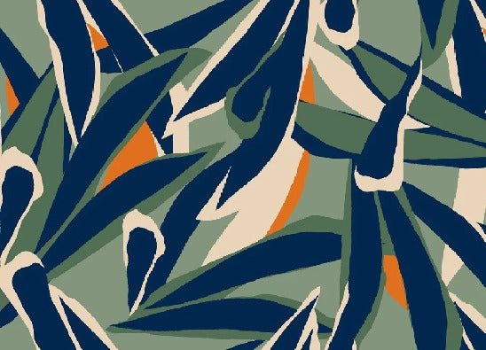 Papier peint panoramique esquisse végétale, XXL, tendance