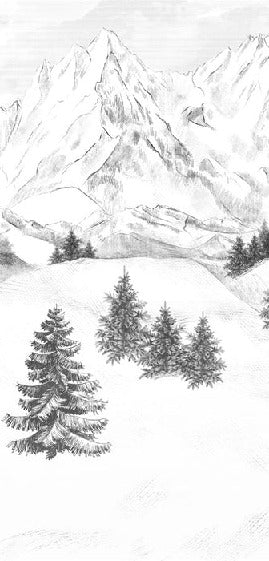 Papier peint montagne sommets de Chamonix
