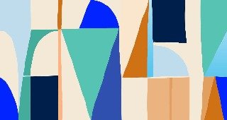 Papier peint Memphis style vibrant, XXL, tendance