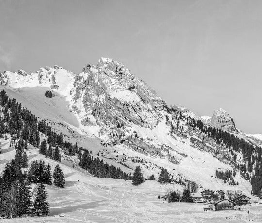 Papier peint panoramique chalet alpage