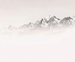 Papier peint matin brumeux Mont Blanc, XXL, tendance