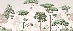 Papier peint brise légère pinède, XXL, tendance