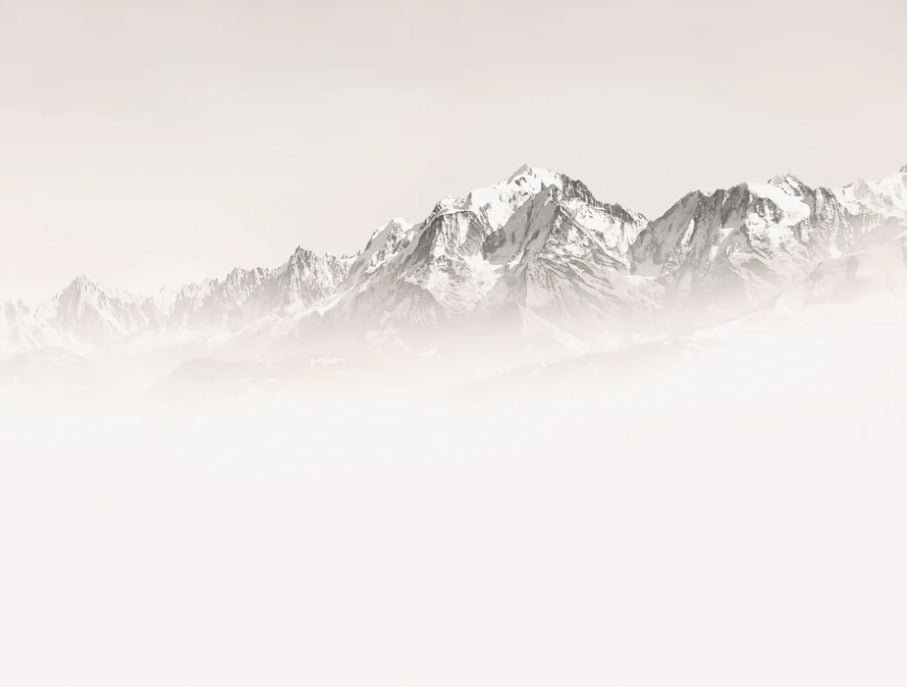 Papier peint matin brumeux Mont Blanc, XXL, tendance