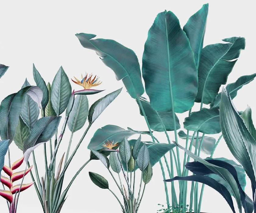 Papier peint panoramique tropical bananier, XXL, tendance