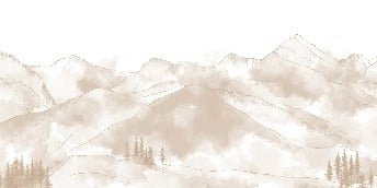 Papier peint panoramique Aravis sépia