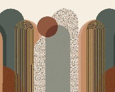 Papier peint bureau Art déco graphique tendance, XXL, tendance