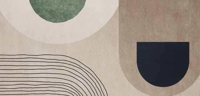 Papier peint arche esquisse géométrique