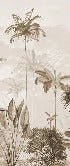 Panoramic jungle eden sepia wallpaper