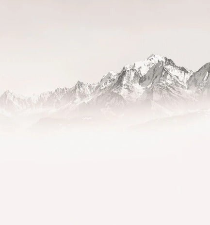 Papier peint matin brumeux Mont Blanc