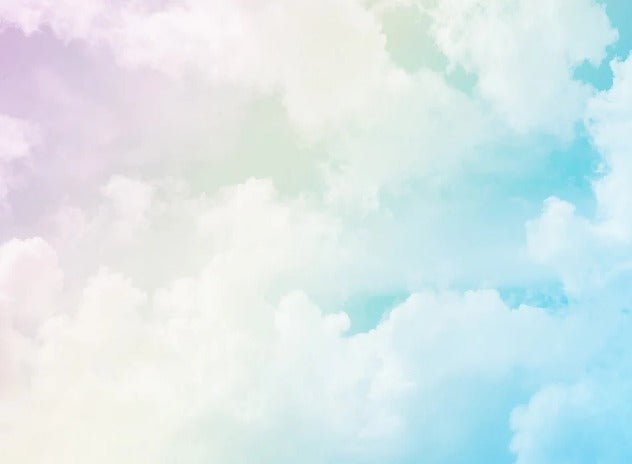 Papier peint enfant nuage soft colors
