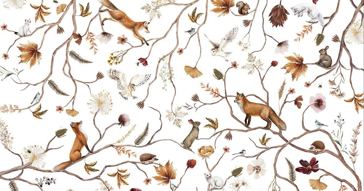 Papier peint enfant forêt aventure, XXL, tendance