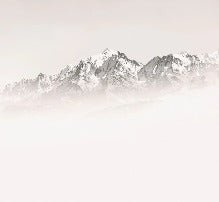 Papier peint matin brumeux Mont Blanc
