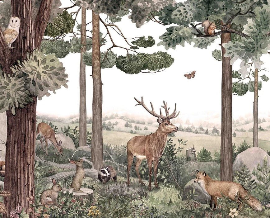 Papier peint bébé sentier sauvage, XXL, tendance