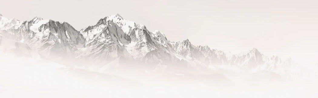 Papier peint matin brumeux Mont Blanc
