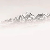 Papier peint matin brumeux Mont Blanc