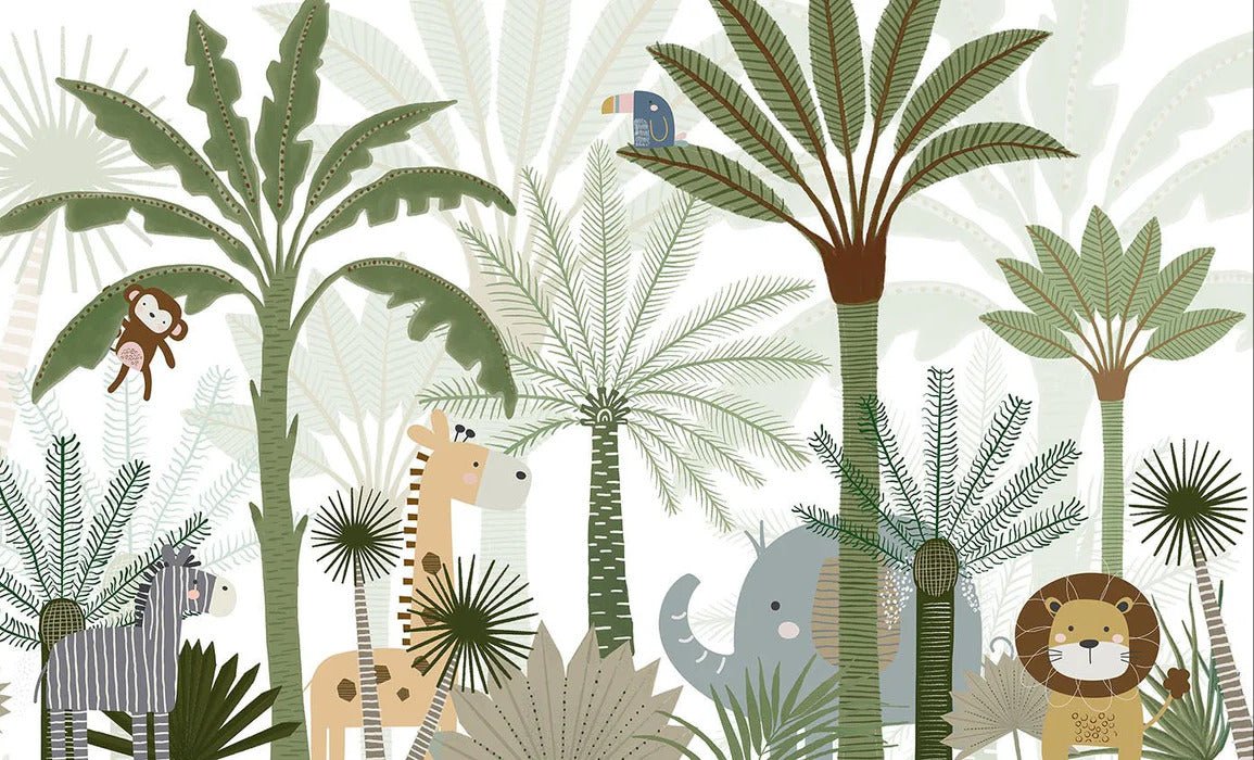 Papier peint délicieuse savane bébé