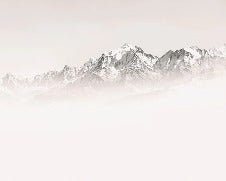 Papier peint matin brumeux Mont Blanc