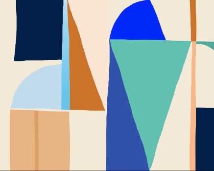 Papier peint abstrait géométrique tendance, XXL, tendance