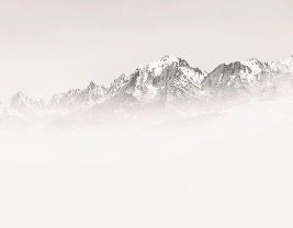 Papier peint matin brumeux Mont Blanc