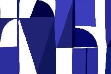 Papier peint Memphis style bleu
