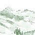 Aravis mountains forest green wallpaper