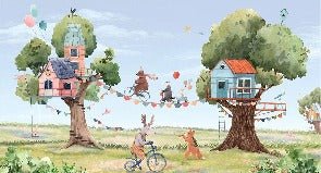 Papier peint bébé animaux fanfare