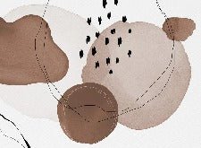 Papier peint moderne aquarelle marron