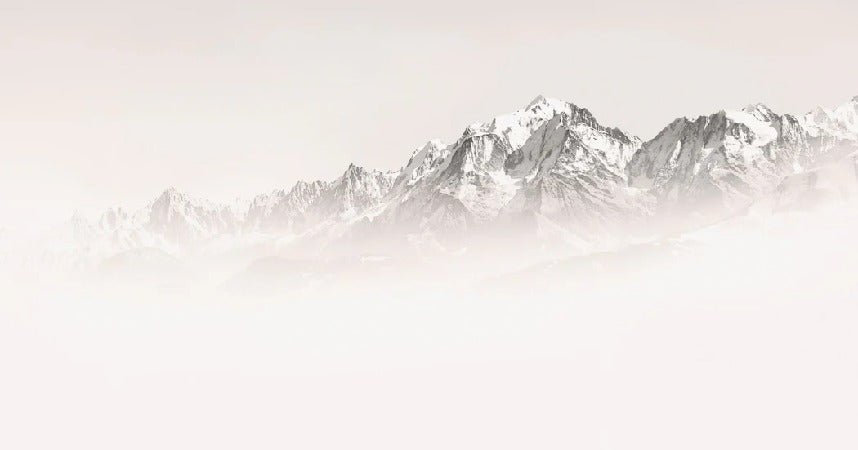Papier peint matin brumeux Mont Blanc