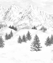 Papier peint montagne sommets de Chamonix
