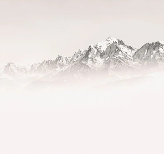 Papier peint matin brumeux Mont Blanc