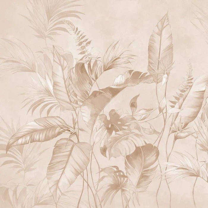 Papier peint élégante jungle poudrée