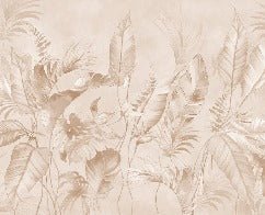 Papier peint élégante jungle poudrée