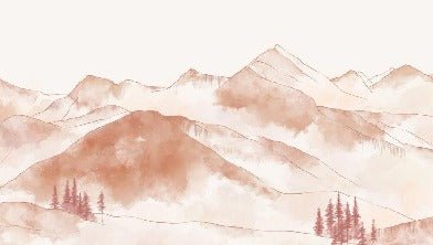 Papier peint montagne chaine des Aravis