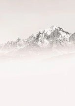 Papier peint matin brumeux Mont Blanc