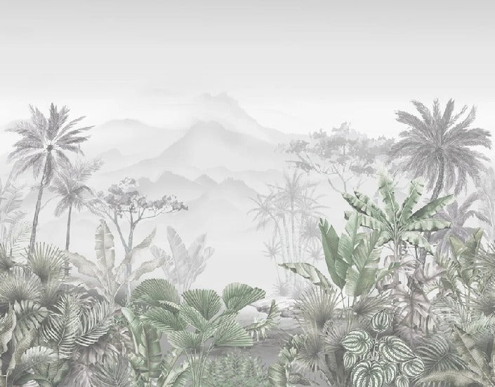 Tropical green wallpaper