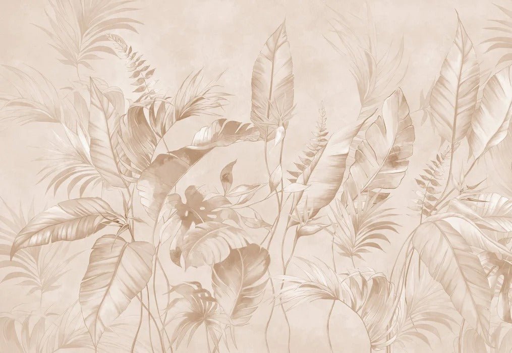 Papier peint élégante jungle poudrée