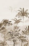 Papier peint panoramique jungle eden sépia