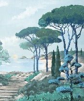 Papier peint balade dans les calanques, XXL, tendance