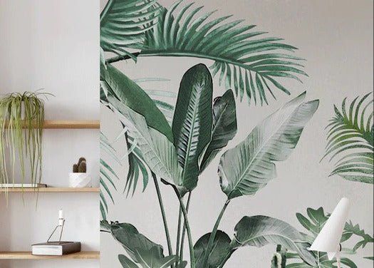 Papier peint tendance tropicale oiseau du paradis