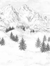 Papier peint montagne sommets de Chamonix