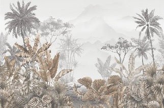 Tropical sepia wallpaper