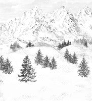 Papier peint montagne sommets de Chamonix