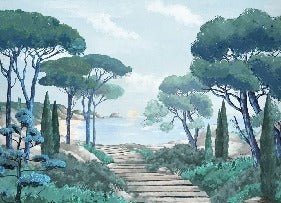 Papier peint balade dans les calanques, XXL, tendance