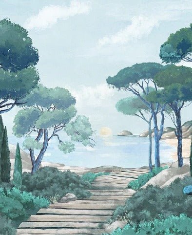 Papier peint balade dans les calanques, XXL, tendance