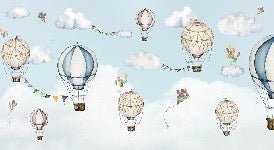Papier peint envol des montgolfières