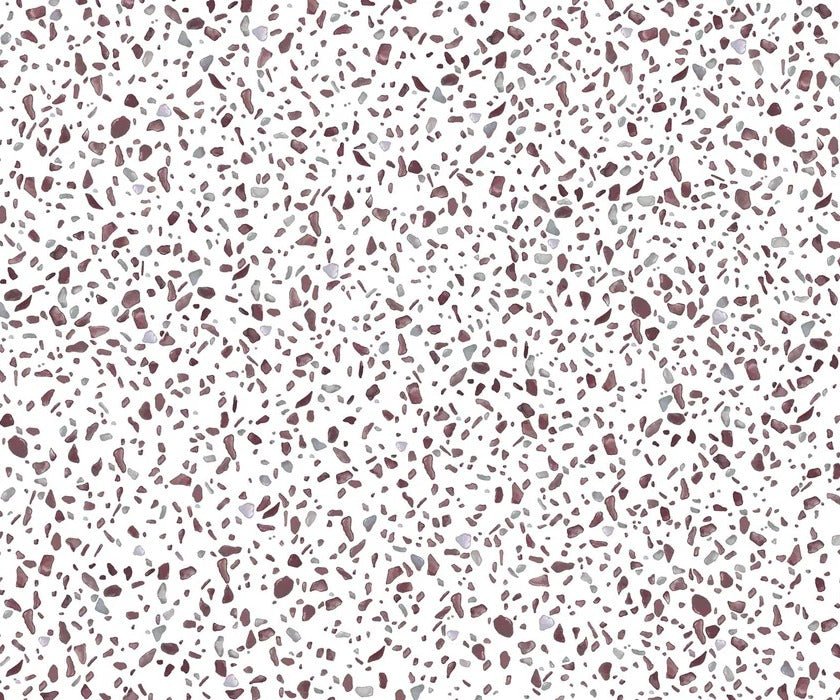 Brown terrazzo effect wallpaper