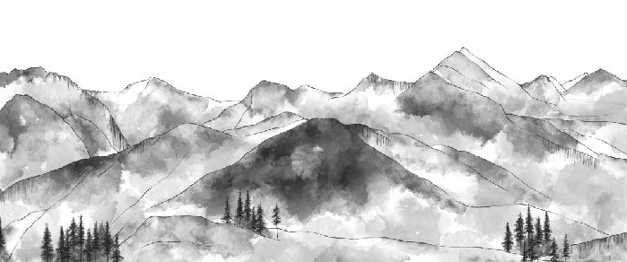 Aravis mountains black and white wallpaper