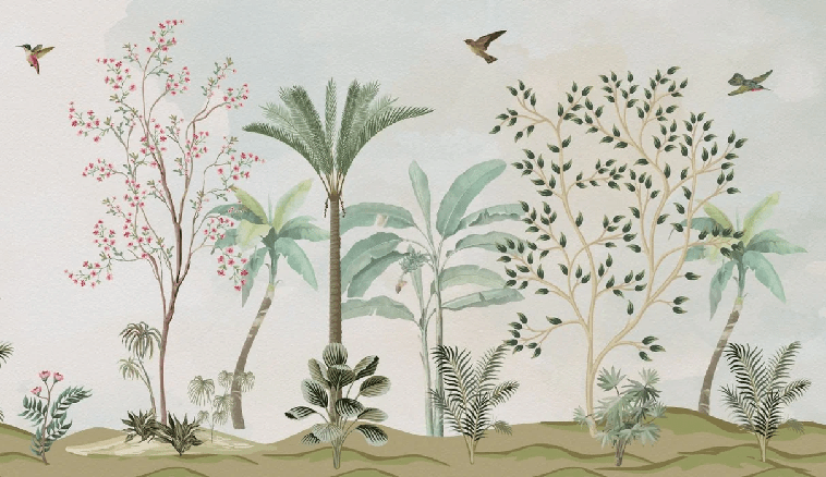 Antique Wallpaper - H210cm x L142cm - Softouch material
