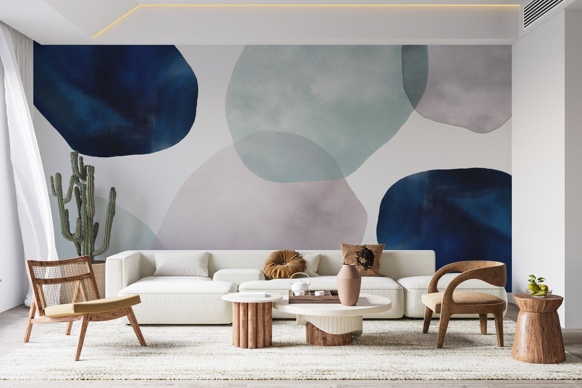 Watercolor abstract circle wallpaper